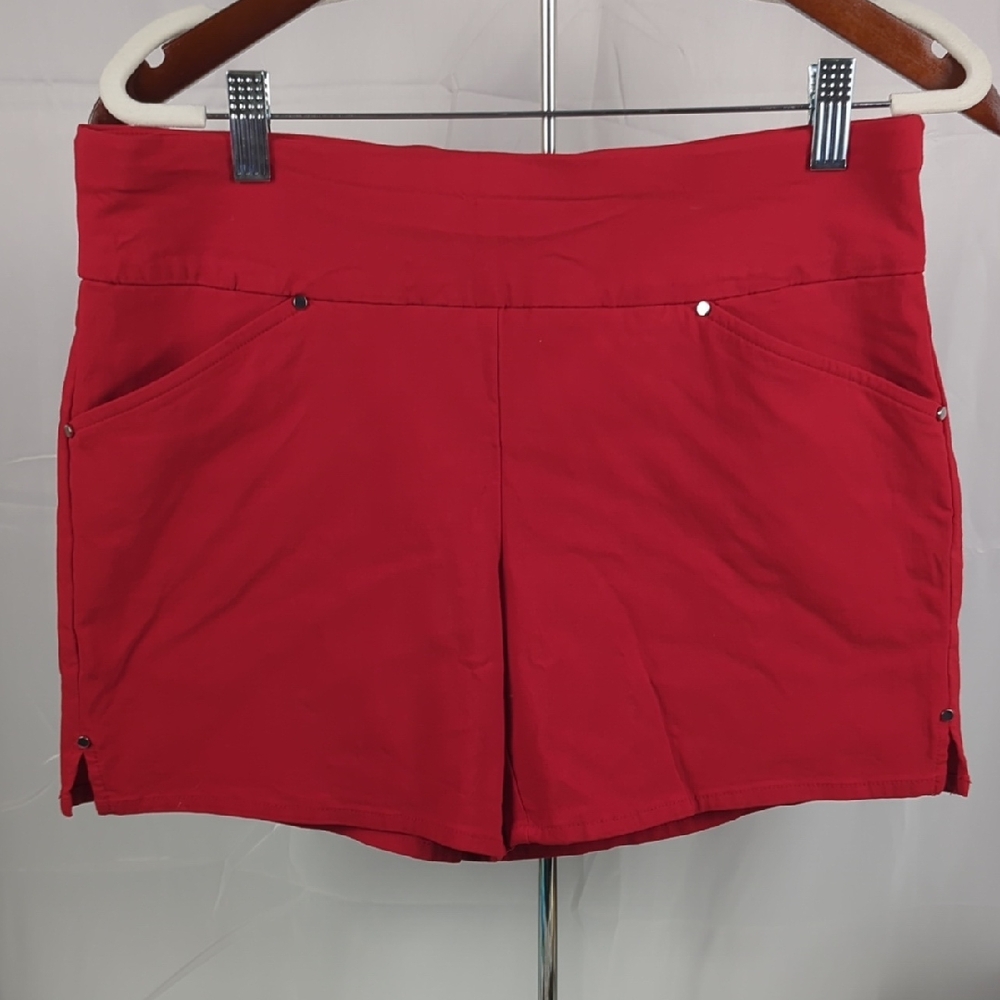 INC International Concepts High Waist Red Shorts